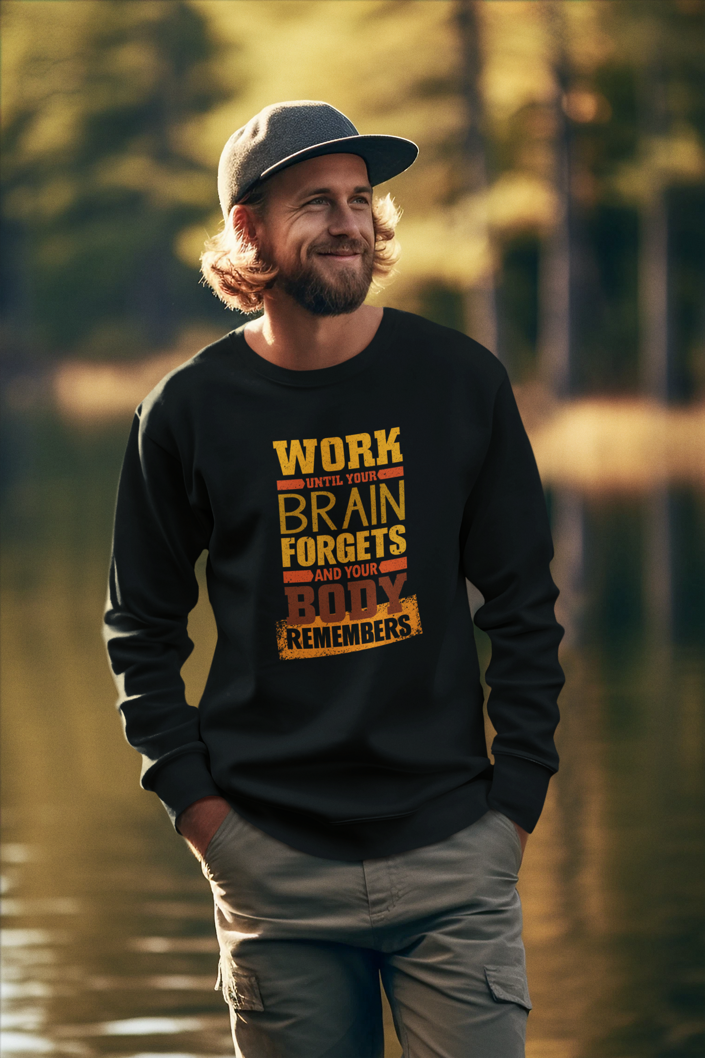 Work Until Your Brain Forgets Sweatshirt